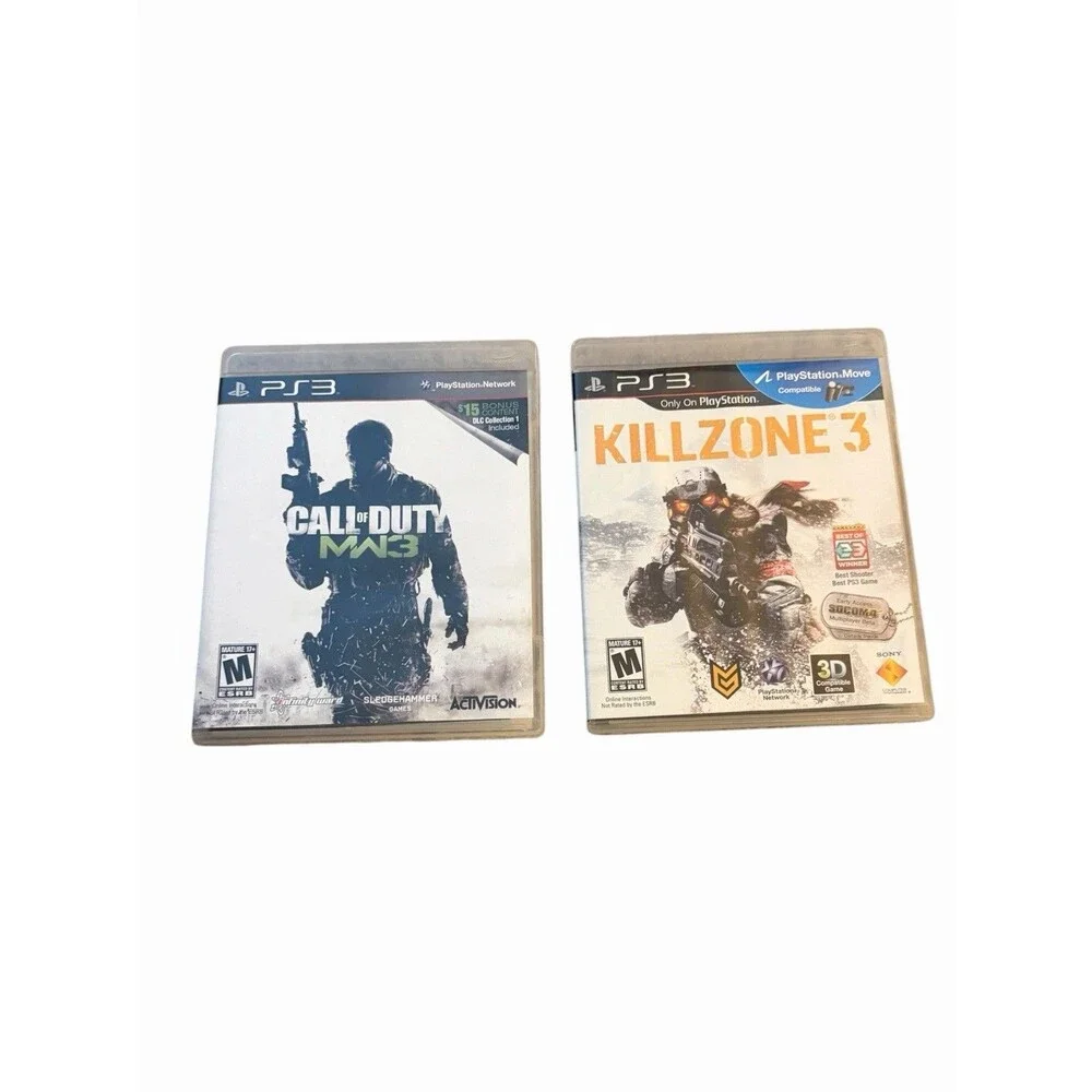Lot Of 2 Killzone 3 & Call of Duty MW3  PlayStation 3 PS3